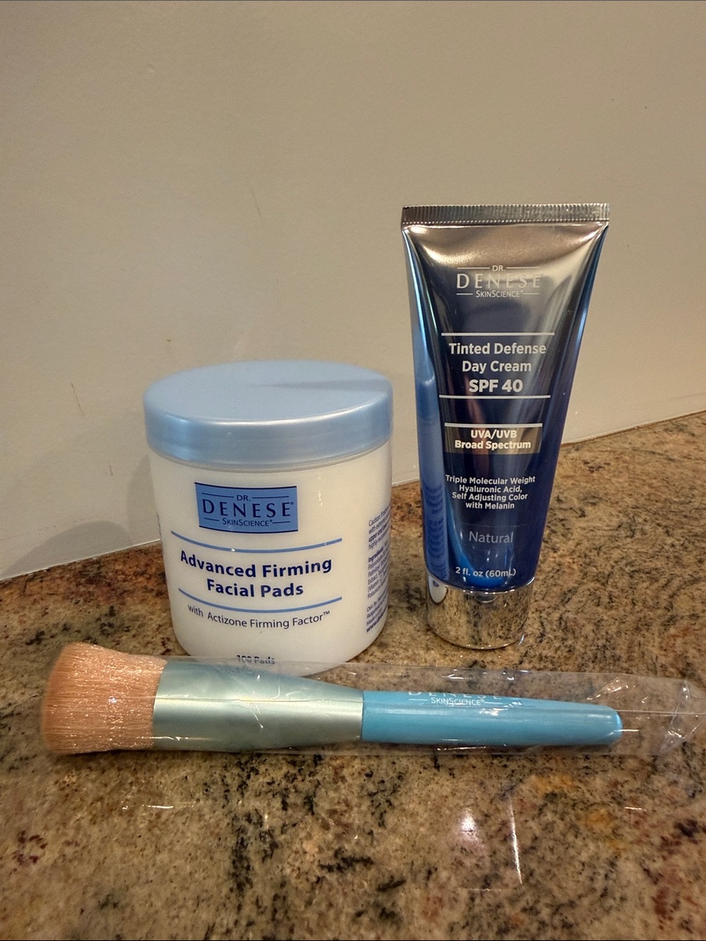 Dr Denese Advanced Firming Facial Pads + Tinted Defense Day Cream SPF 40 NEW